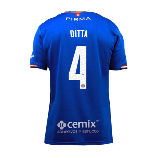 Cruz Azul 2025-26 Home DITTA 4 Jersey – Blue