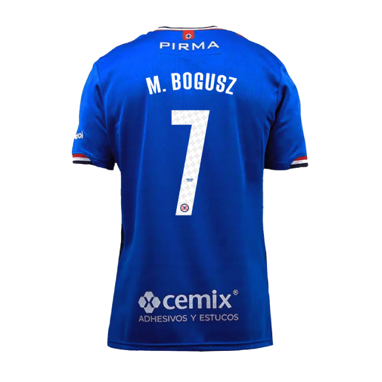 Cruz Azul 2025-26 Home M. BOGUSZ 7 Jersey – Blue