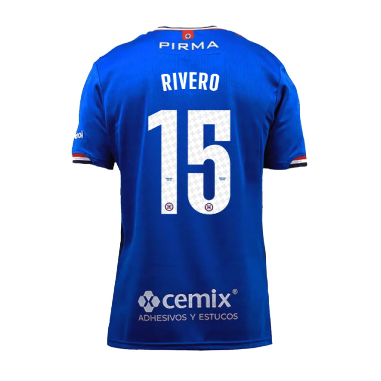 Cruz Azul 2025-26 Home RIVERO 15 Jersey – Blue
