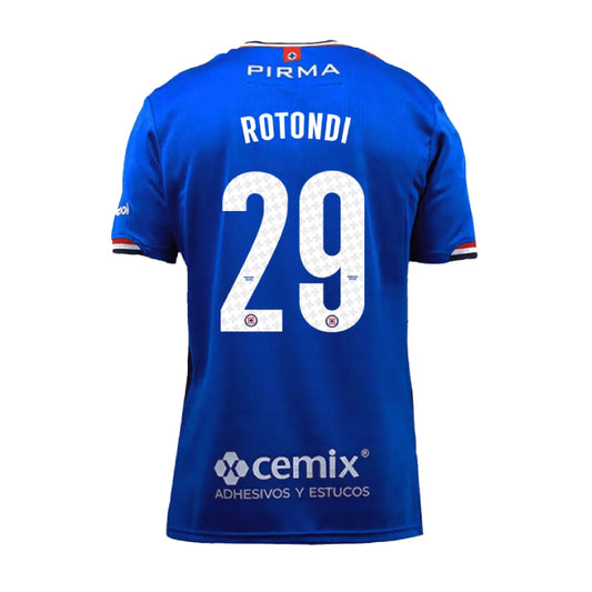 Cruz Azul 2025-26 Home ROTONDI 29 Jersey – Blue
