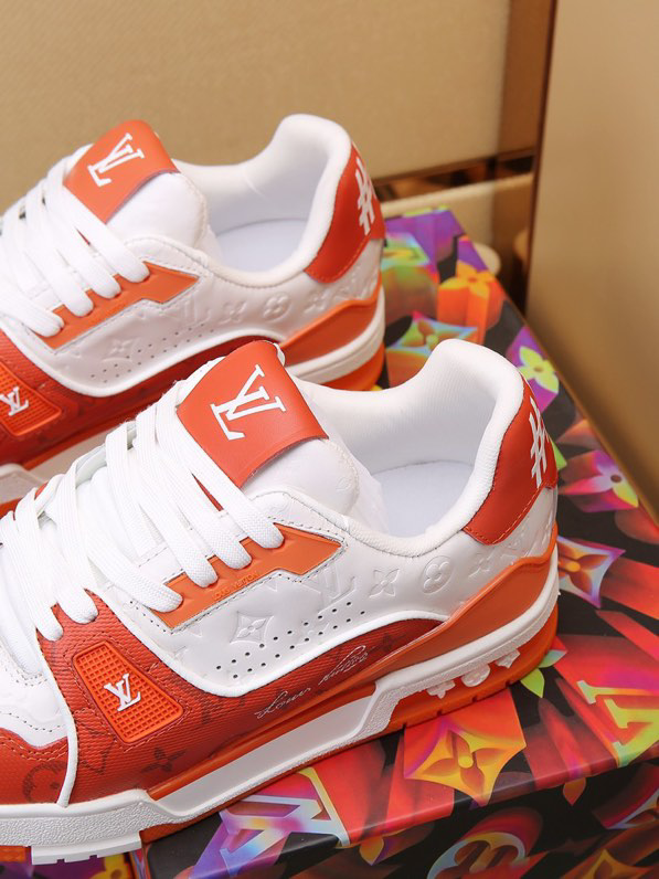 Luxury Trainer Sneakers Shoes #54 Signature Orange