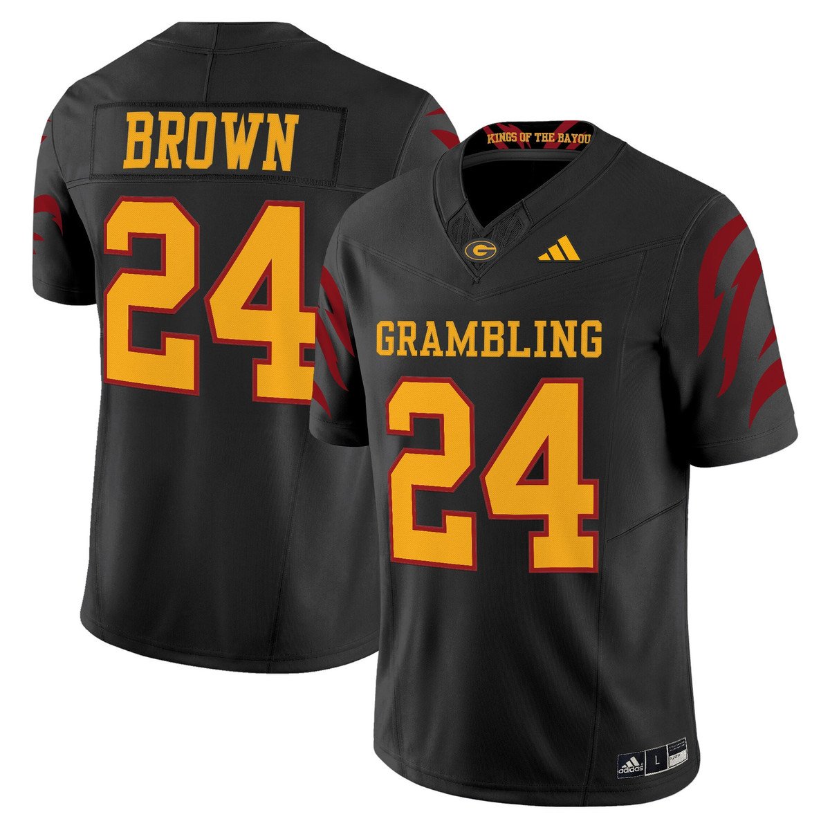Willie Brown Jersey #24 Grambling Tigers 2025 Vapor Limited Stitched Black