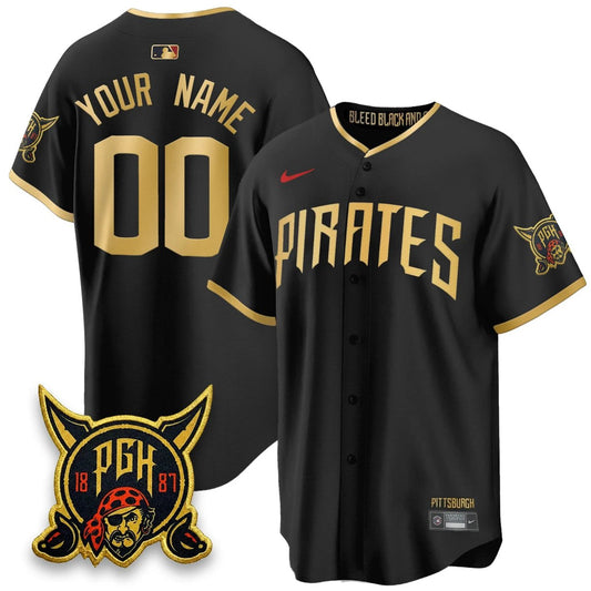 Custom Pittsburgh Pirates 2026 City Connect Vapor Limited Jersey - All Stitched