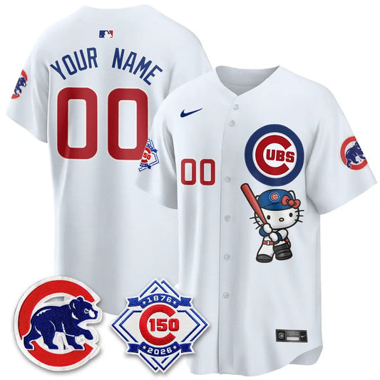 Chicago Cubs x Meow KT Vapor Premier Limited Custom Jersey - All Stitched