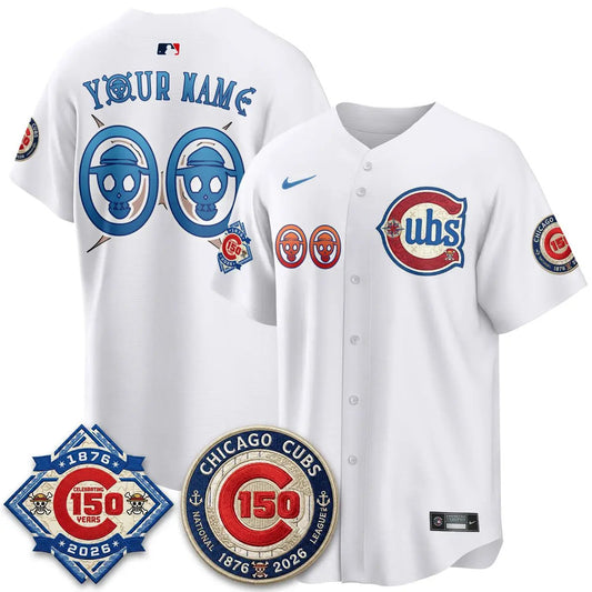 Chicago Cubs x Japanese Cartoon Limited Custom Jersey -  Stitched