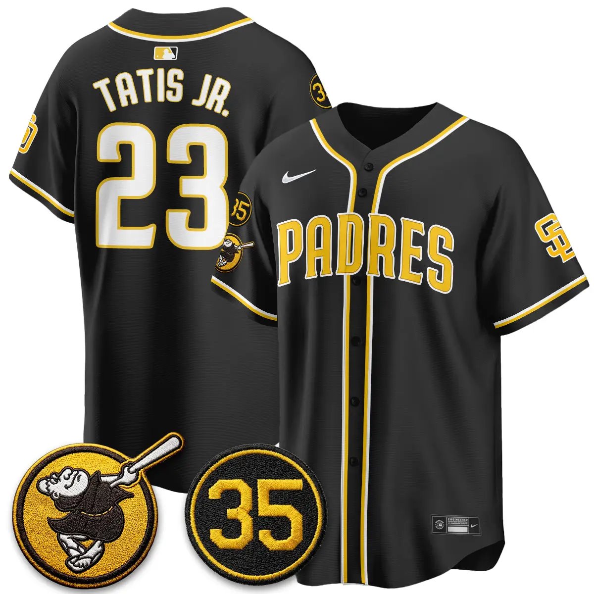 Men San Diego Padres 2026 Black Out Style Limited Vapor Jersey - All Stitched