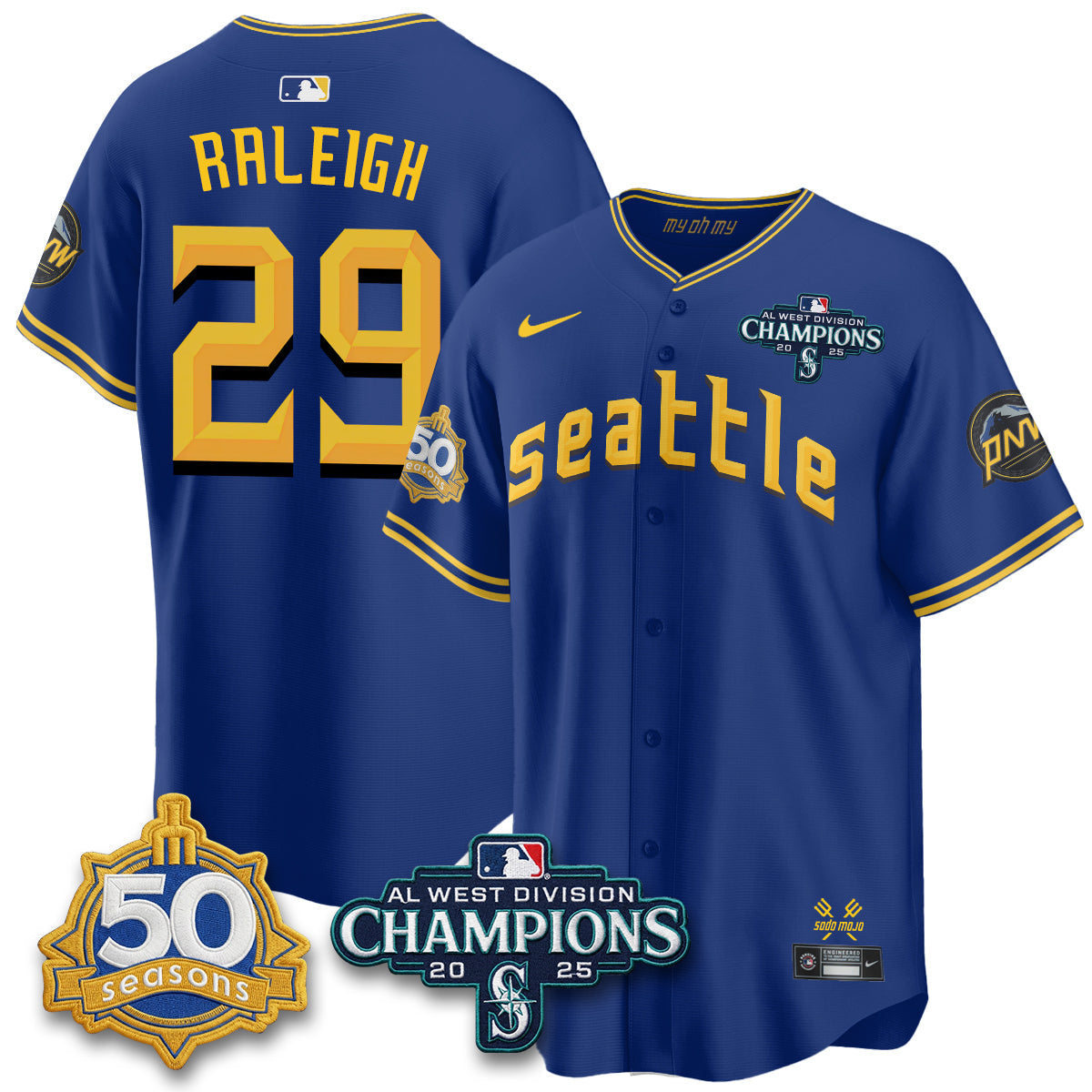 Seattle Mariners 2026 Vapor Limited Jersey - 50th Anniversary - All Stitched