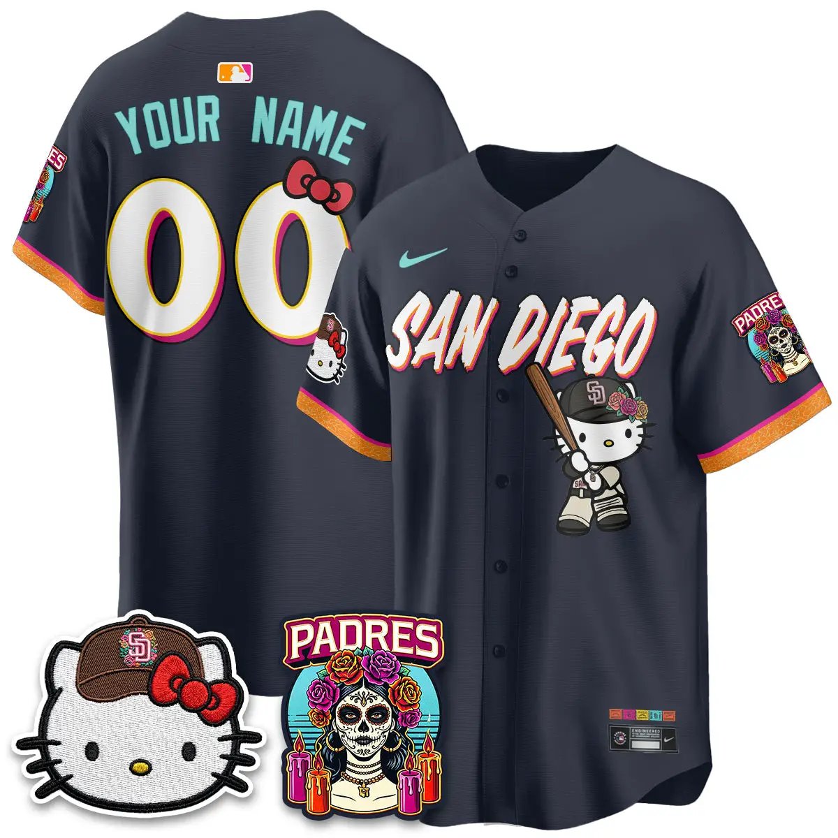 San Diego Padres 2026 City Connect x Meow KT Vapor Limited Custom Jersey - All Stitched