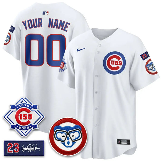 Chicago Cubs 150th Anniversary Holy Cow Vapor Premier Limited Custom Jersey - All Stitched