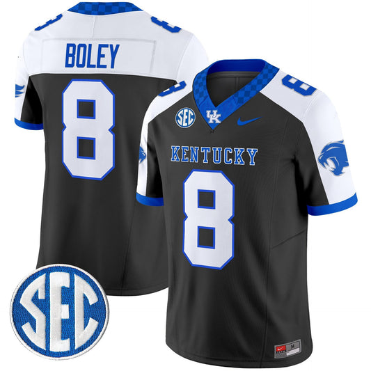 Cutter Boley Jersey #8 Kentucky Wildcats 2025 Limited Stitched Black Alter