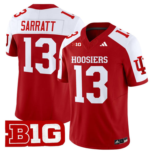 Elijah Sarratt Jersey #13 Indiana Hoosiers 2025 Limited Stitched Crimson Alter