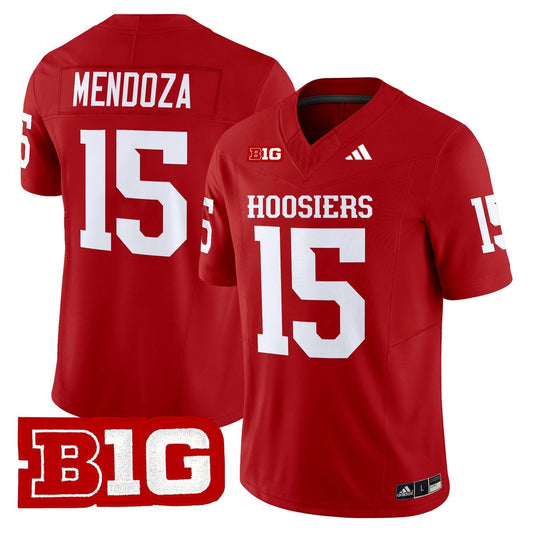 Fernando Mendoza Jersey #15 Indiana Hoosiers 2025 Limited Stitched Crimson