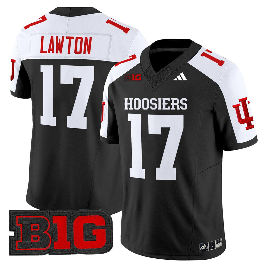 Ty Son Lawton Jersey #17 Indiana Hoosiers 2025 Limited Stitched Black Alter