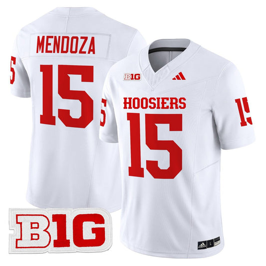 Fernando Mendoza Jersey #15 Indiana Hoosiers 2025 Limited Stitched White