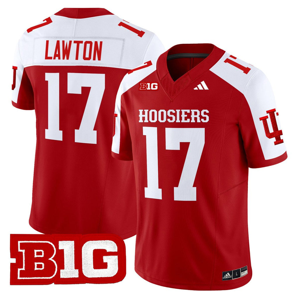 Ty Son Lawton Jersey #17 Indiana Hoosiers 2025 Limited Stitched Crimson Alter