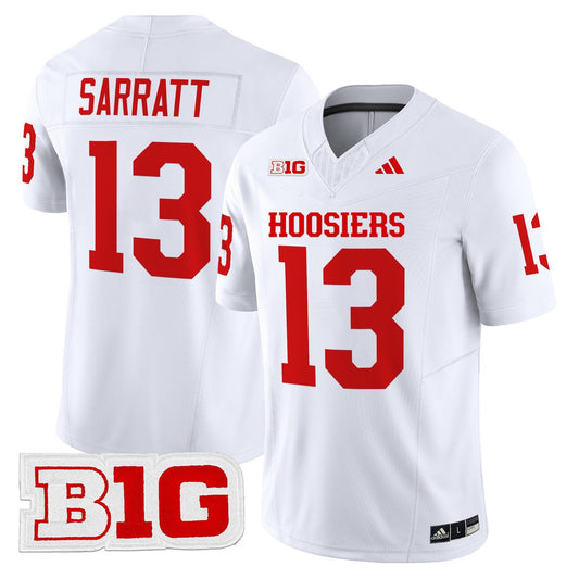 Elijah Sarratt Jersey #13 Indiana Hoosiers 2025 Limited Stitched White