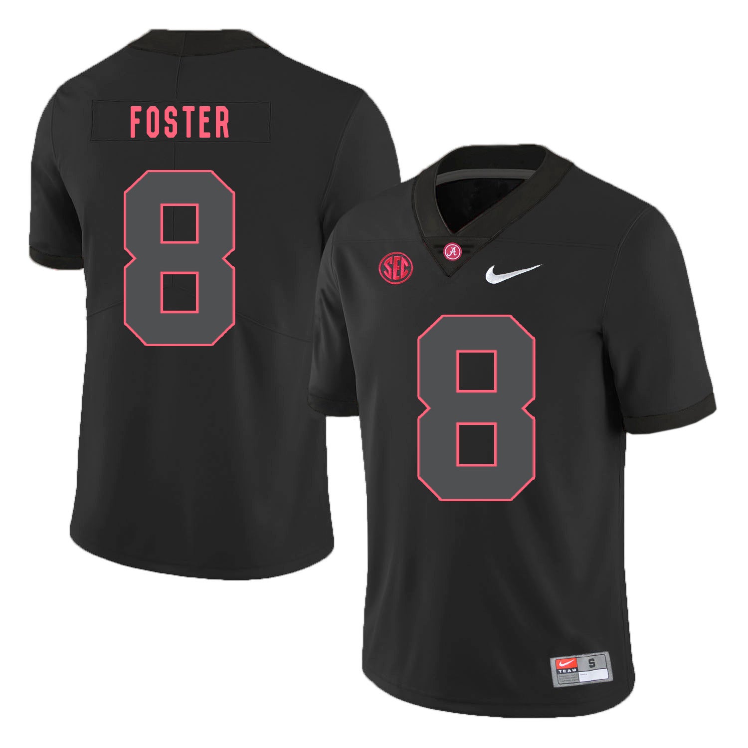 Alabama Crimson Tide #8 Robert Foster College Football Jersey Black