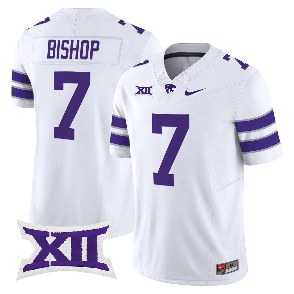 Michael Bishop Jersey #7 Kansas State Wildcats 2025 Limited Stitched White