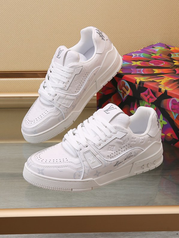 Luxury Trainer Sneakers Shoes #54 Signature White