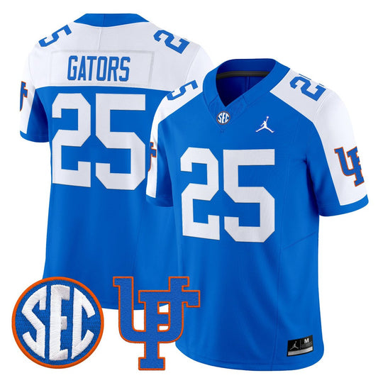 Gators Jersey #25 Florida Gators 1960s Throwback Vapor Limited Royal Alter