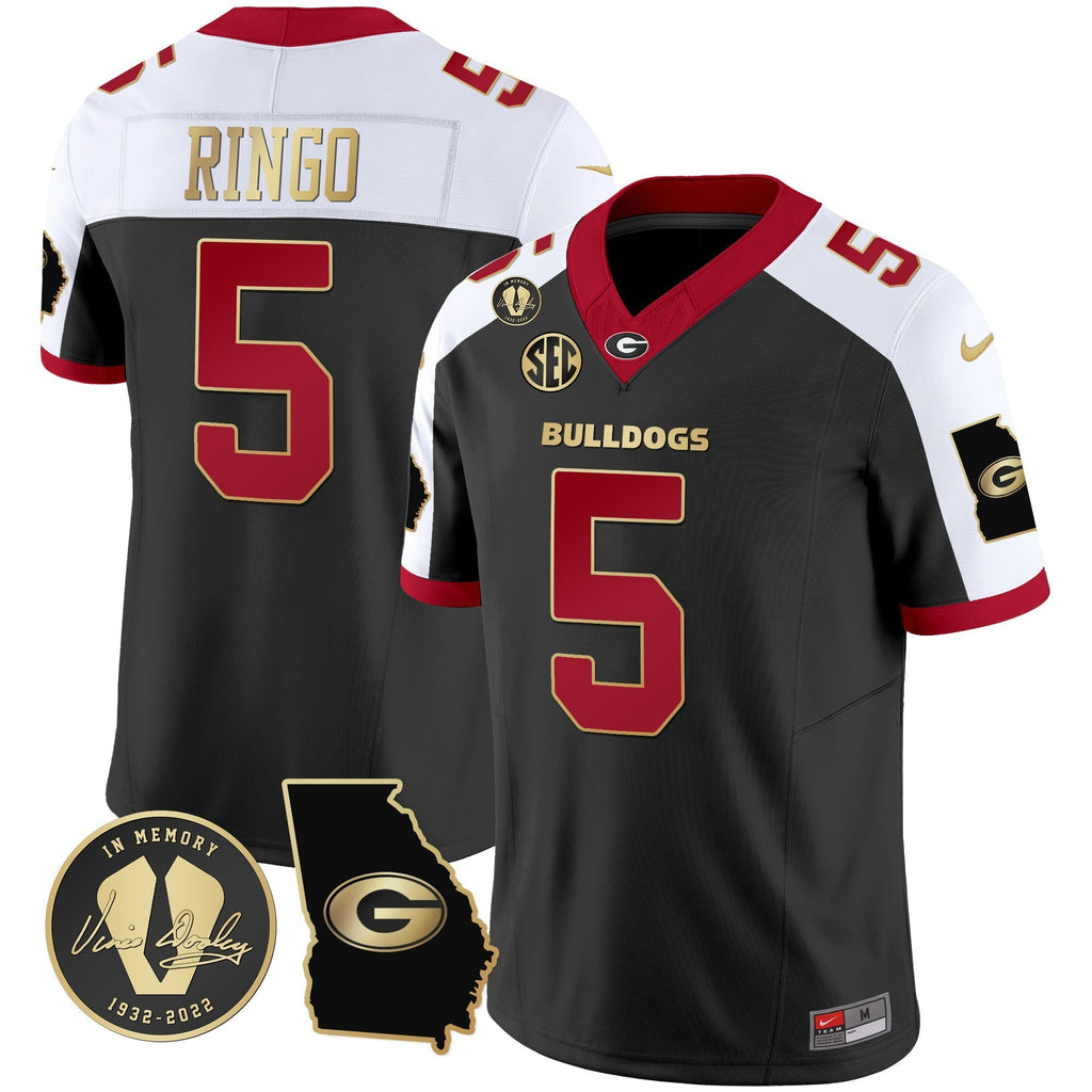 Men Georgia Bulldogs 2024 Vapor Jersey V3 - Georgia Map - All Stitched