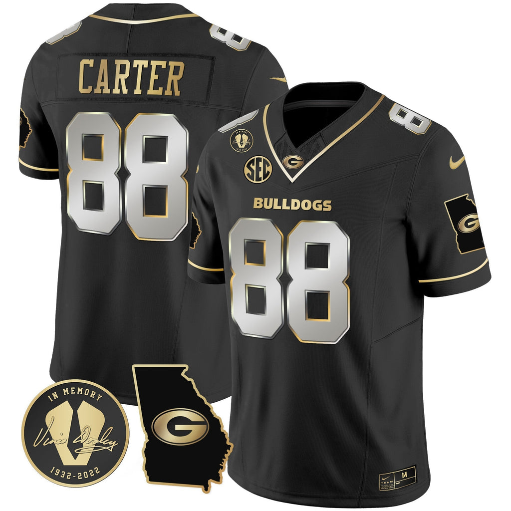 Men Georgia Bulldogs 2024 Vapor Jersey V3 - Georgia Map - All Stitched