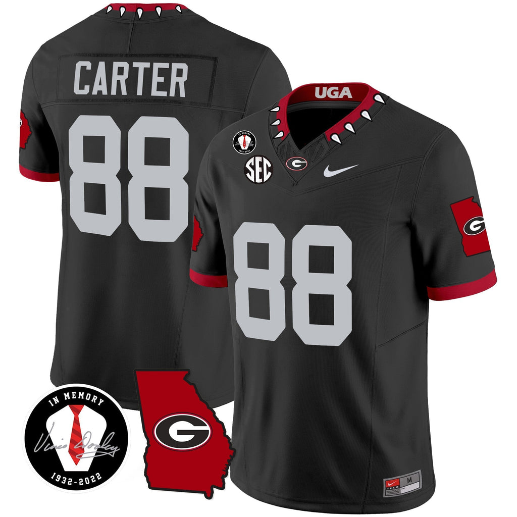 Men Georgia Bulldogs 2024 Vapor Jersey V3 - Georgia Map - All Stitched