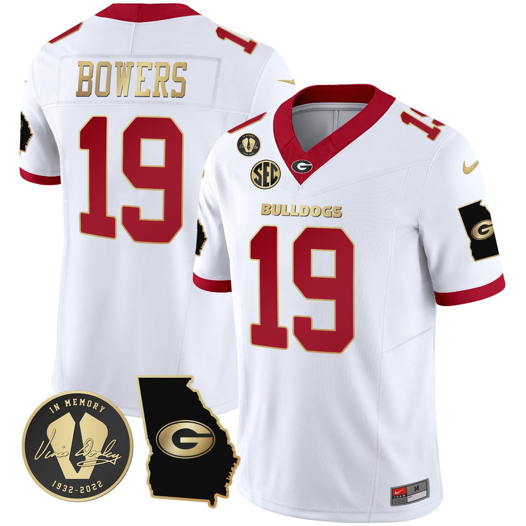 Men Georgia Bulldogs 2024 Vapor Jersey V3 - Georgia Map - All Stitched