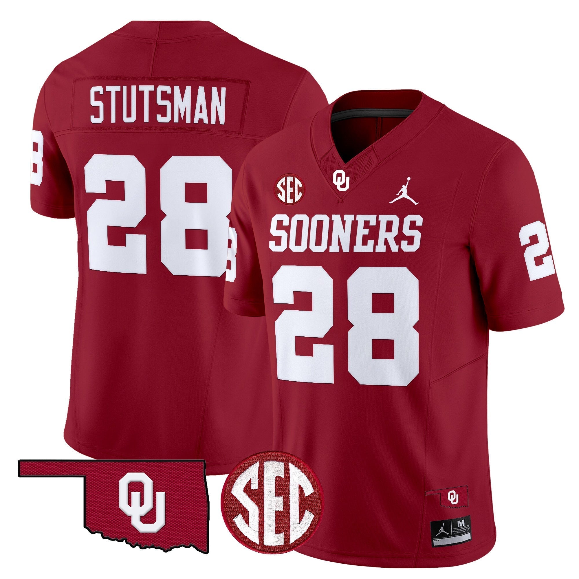 Men Oklahoma Sooners 2024 Vapor Limited Jersey - SEC Patch - All Stitched