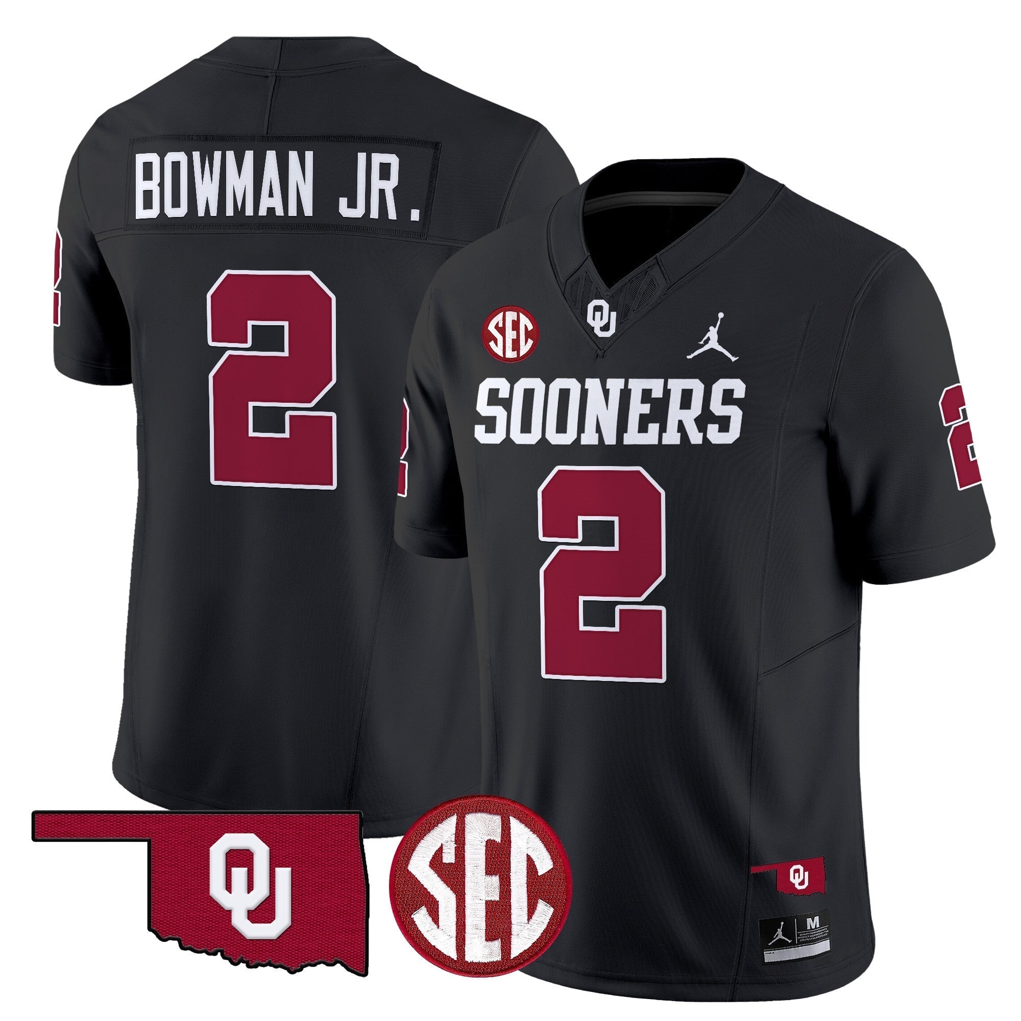 Men Oklahoma Sooners 2024 Vapor Limited Jersey - SEC Patch - All Stitched