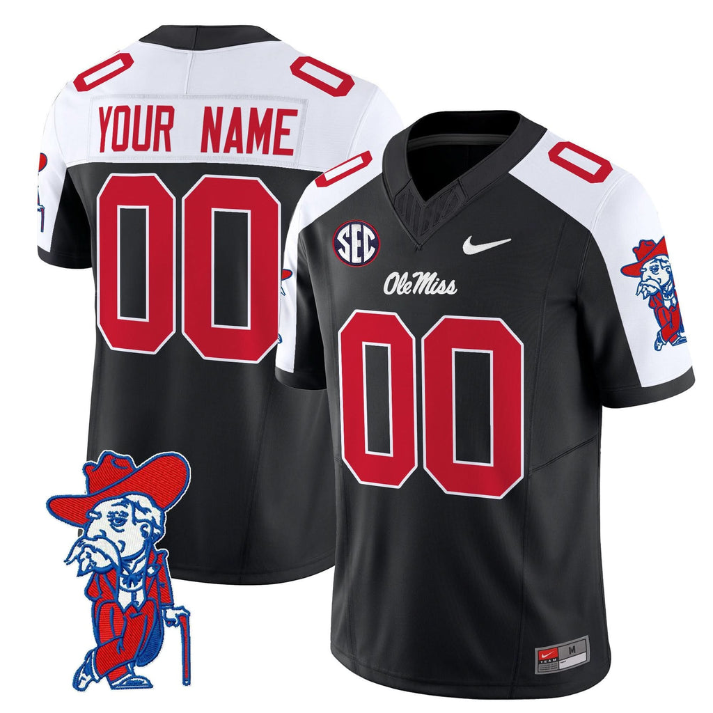 Custom Ole Miss Rebels Jersey 2025 Name, Number Vapor Limited V2 - All Stitched