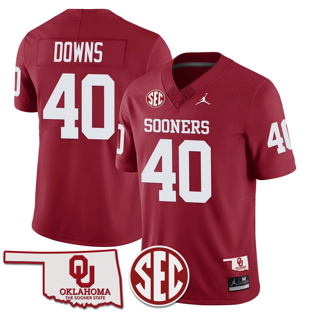 Men Oklahoma Sooners 2024 SEC Patch Vapor Premier Limited Jersey - All Stitched