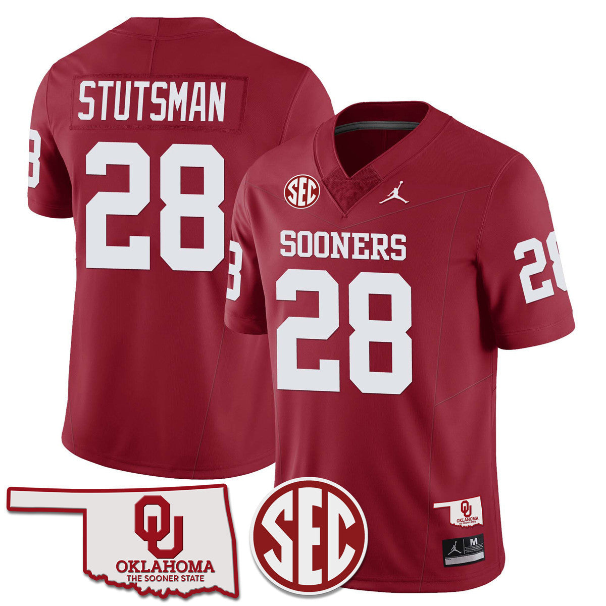 Men Oklahoma Sooners 2024 SEC Patch Vapor Premier Limited Jersey - All Stitched