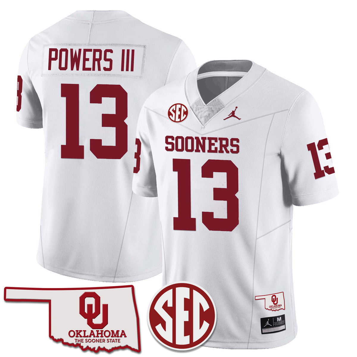 Men Oklahoma Sooners 2024 SEC Patch Vapor Premier Limited Jersey - All Stitched