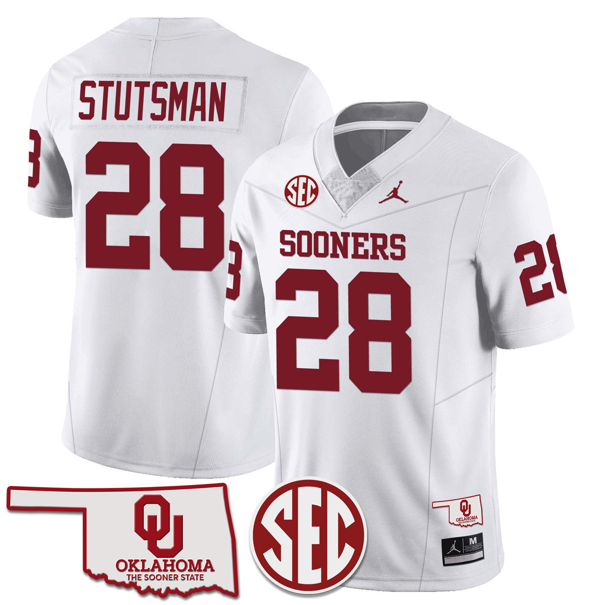 Men Oklahoma Sooners 2024 SEC Patch Vapor Premier Limited Jersey - All Stitched