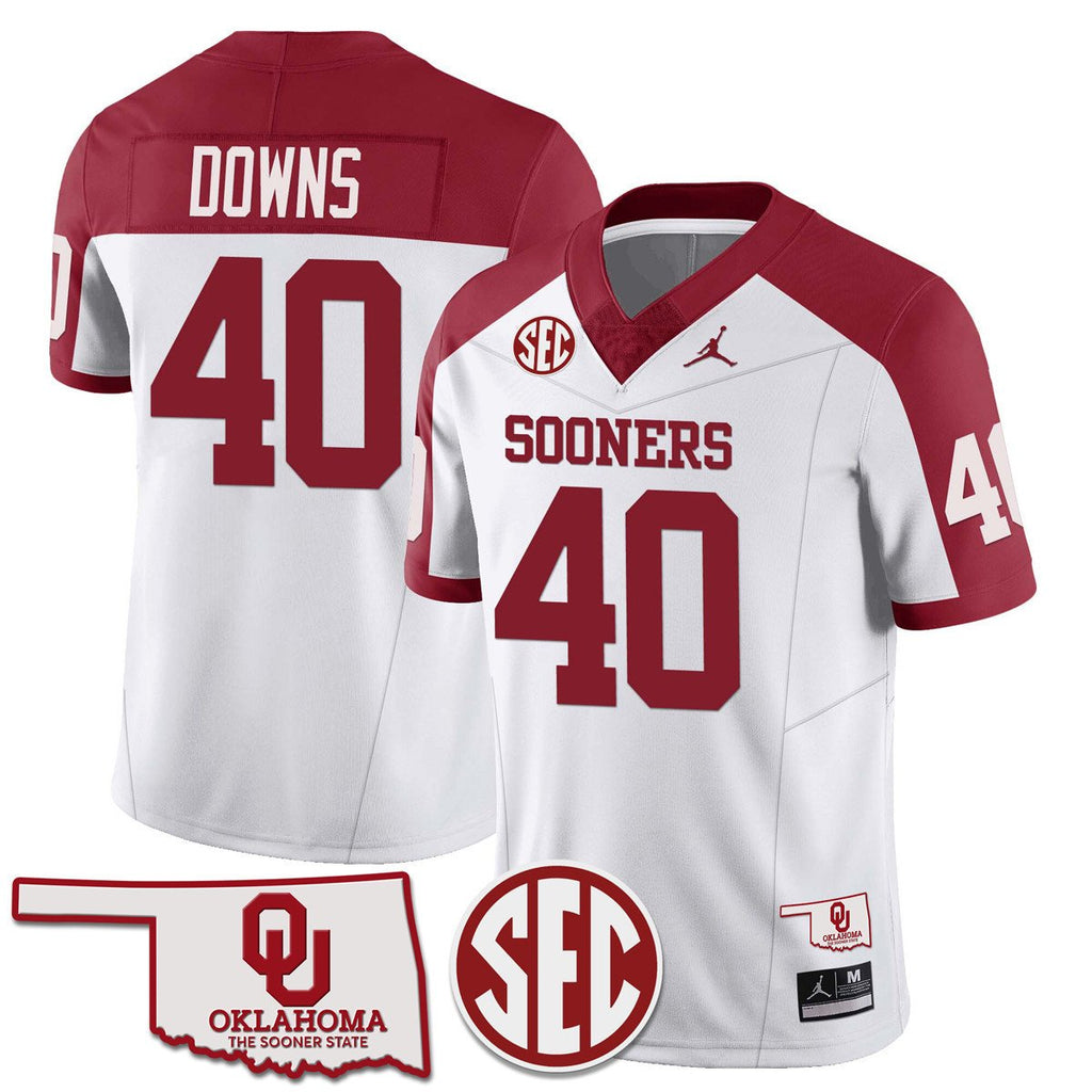 Men Oklahoma Sooners 2024 SEC Patch Vapor Premier Limited Jersey - All Stitched