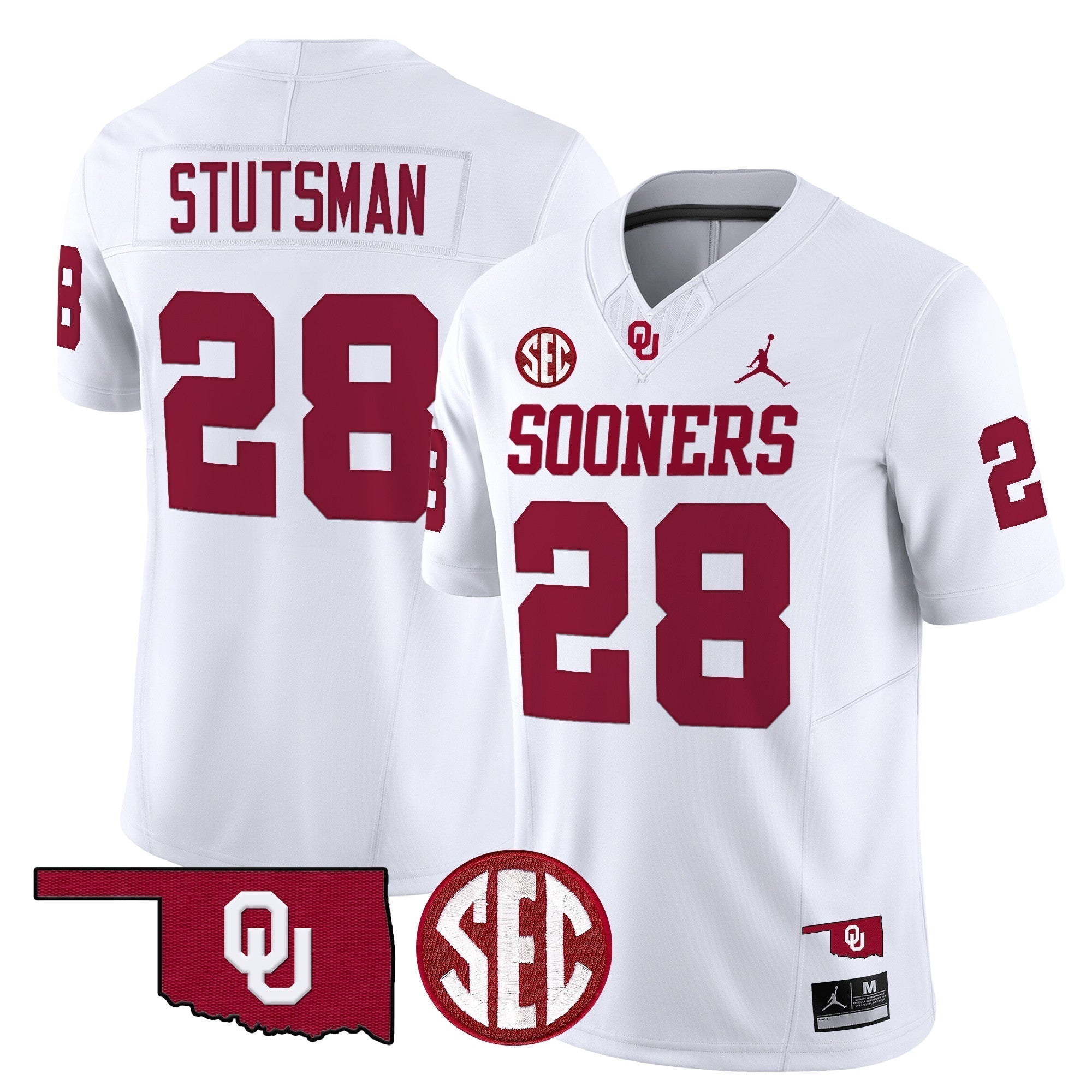 Men Oklahoma Sooners 2024 Vapor Limited Jersey - SEC Patch - All Stitched