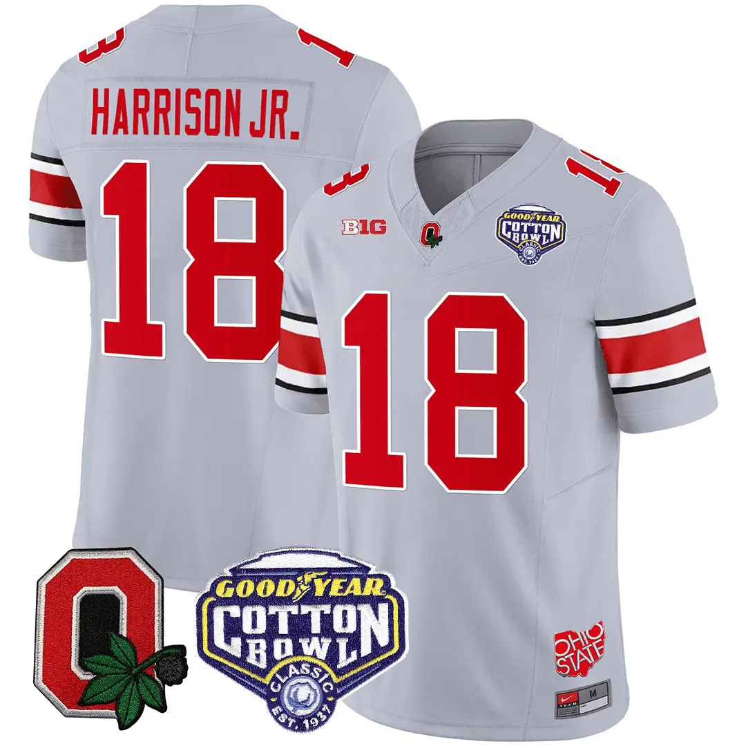 Men Ohio State Buckeyes Football Good Year Cotton Bowl Patch Jersey