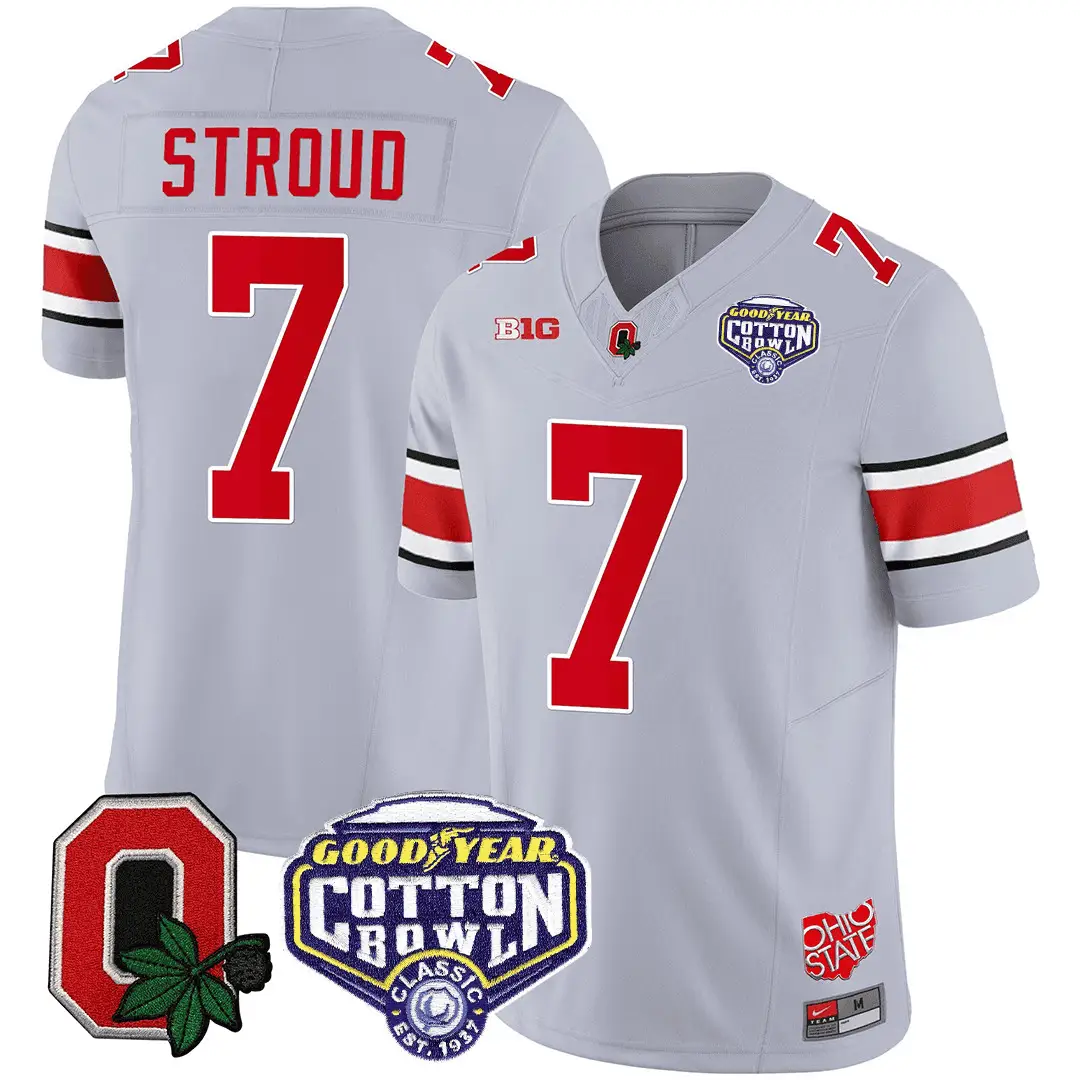 Men Ohio State Buckeyes Football Good Year Cotton Bowl Patch Jersey