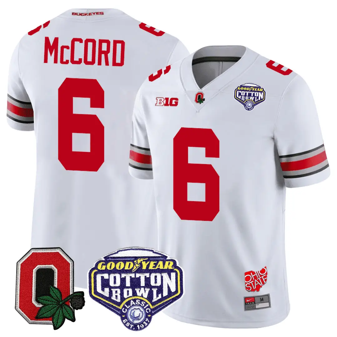 Men Ohio State Buckeyes Football Good Year Cotton Bowl Patch Jersey