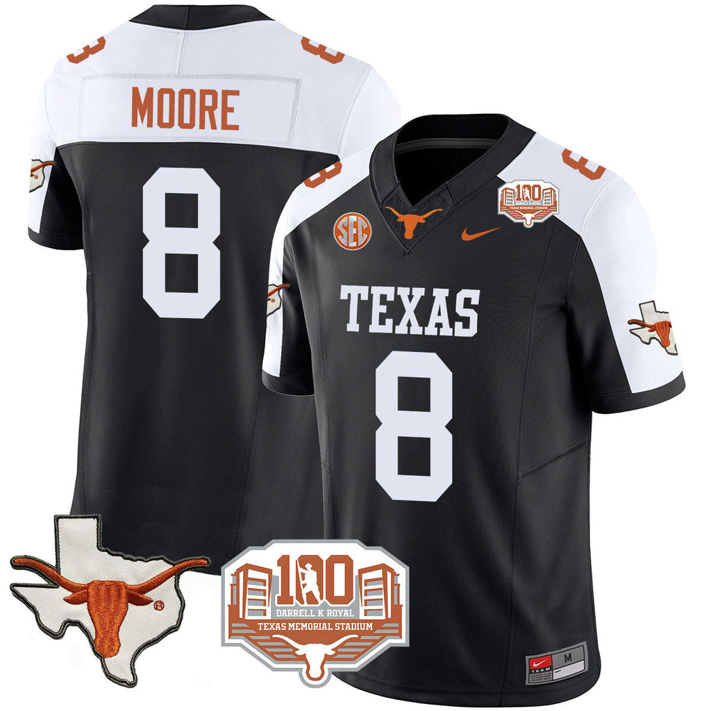 Men Texas Longhorns 2024 Vapor Limited Jersey - 100 years of Darrell K Royal - All Stitched