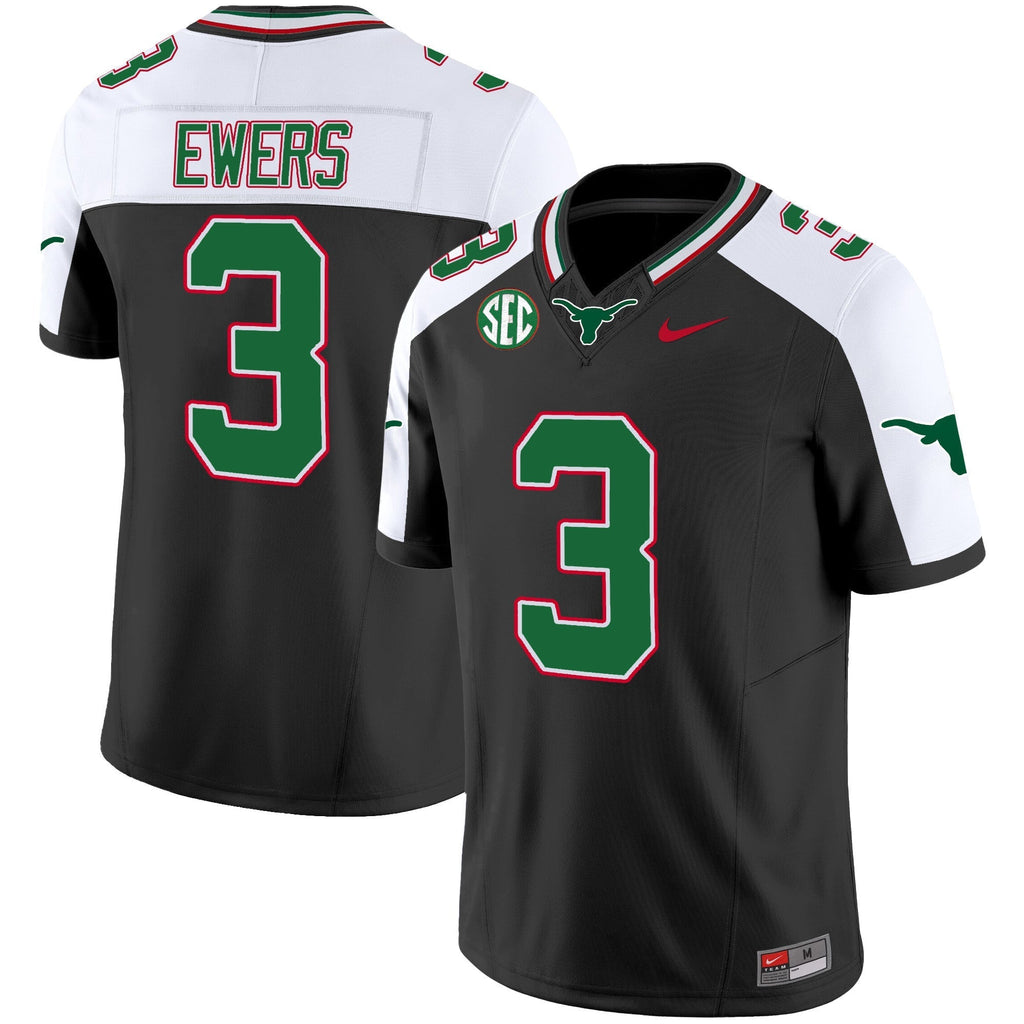 Men Texas Longhorns Mexico SEC Patch Vapor Jersey - All Stitched