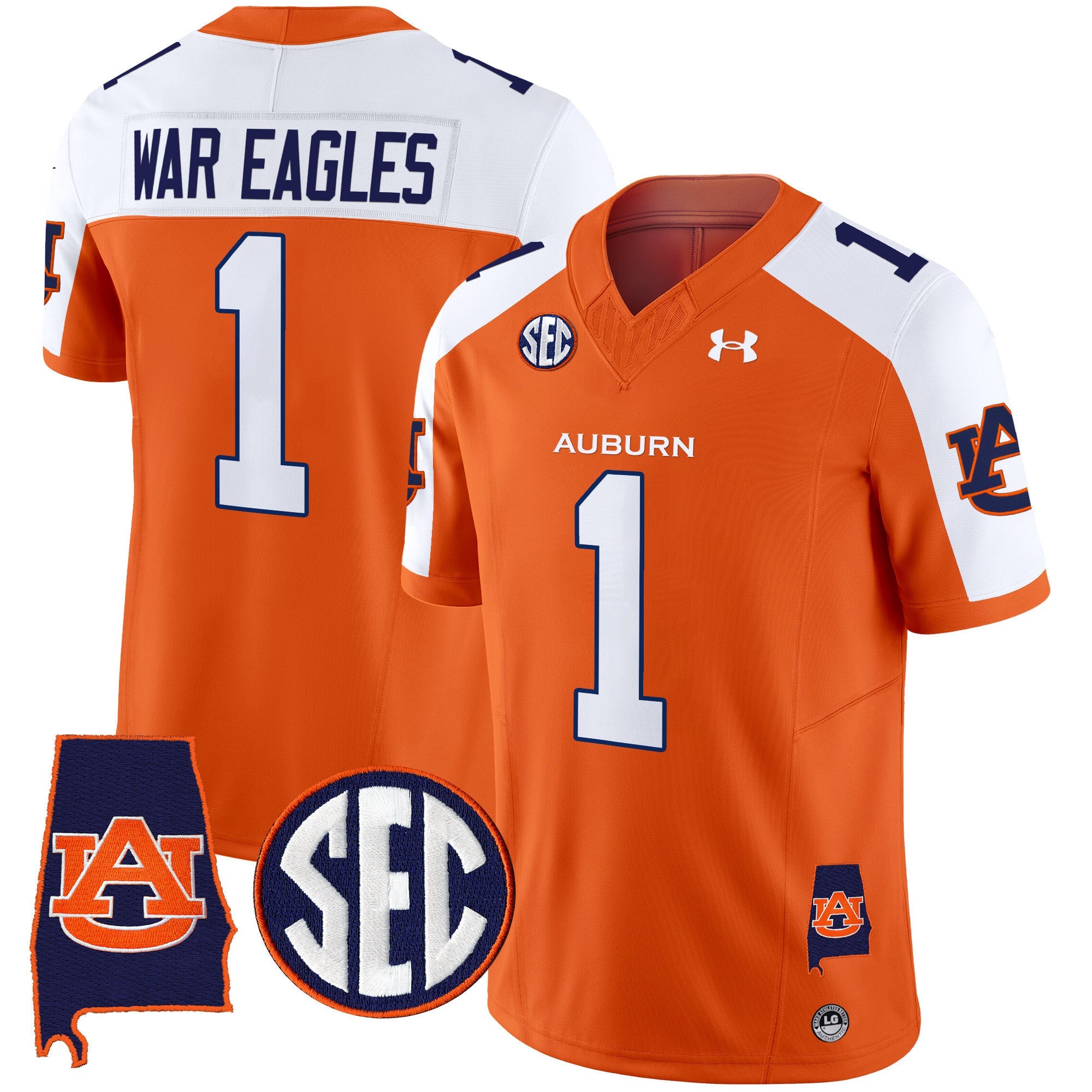 Auburn Tigers 2025 Alabama Patch Vapor Limited Jersey - All Stitched