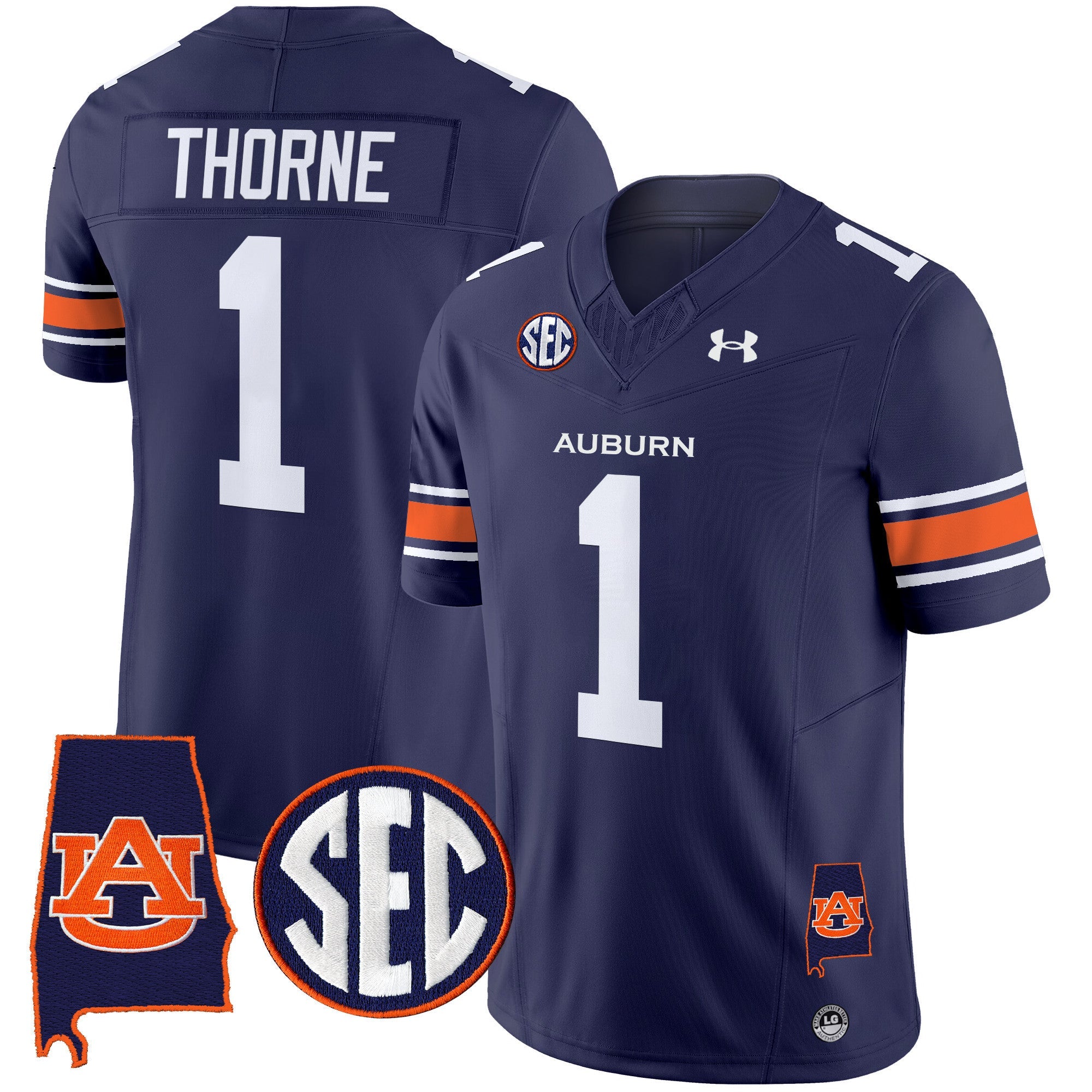 Auburn Tigers 2025 Alabama Patch Vapor Limited Jersey - All Stitched