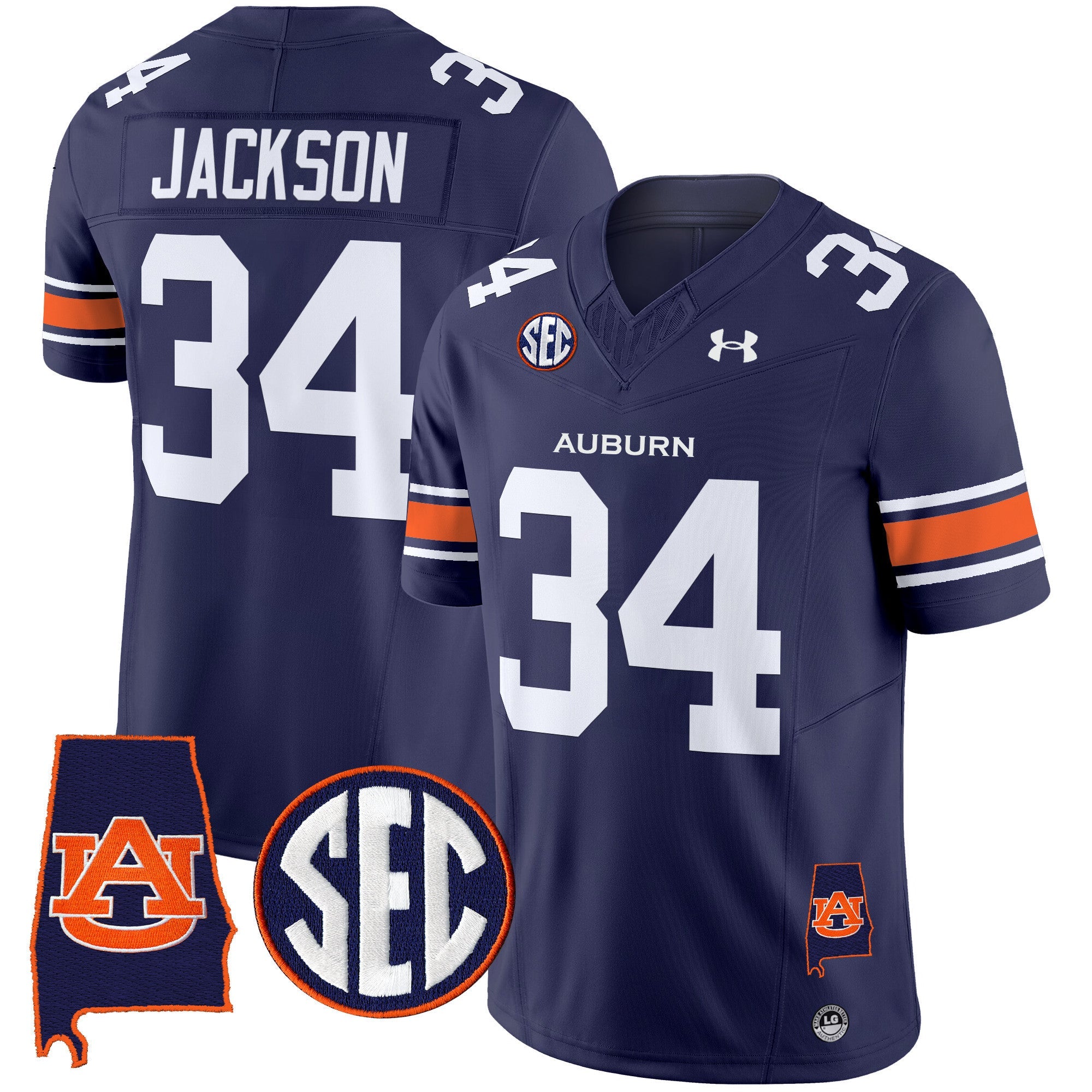 Auburn Tigers 2025 Alabama Patch Vapor Limited Jersey - All Stitched