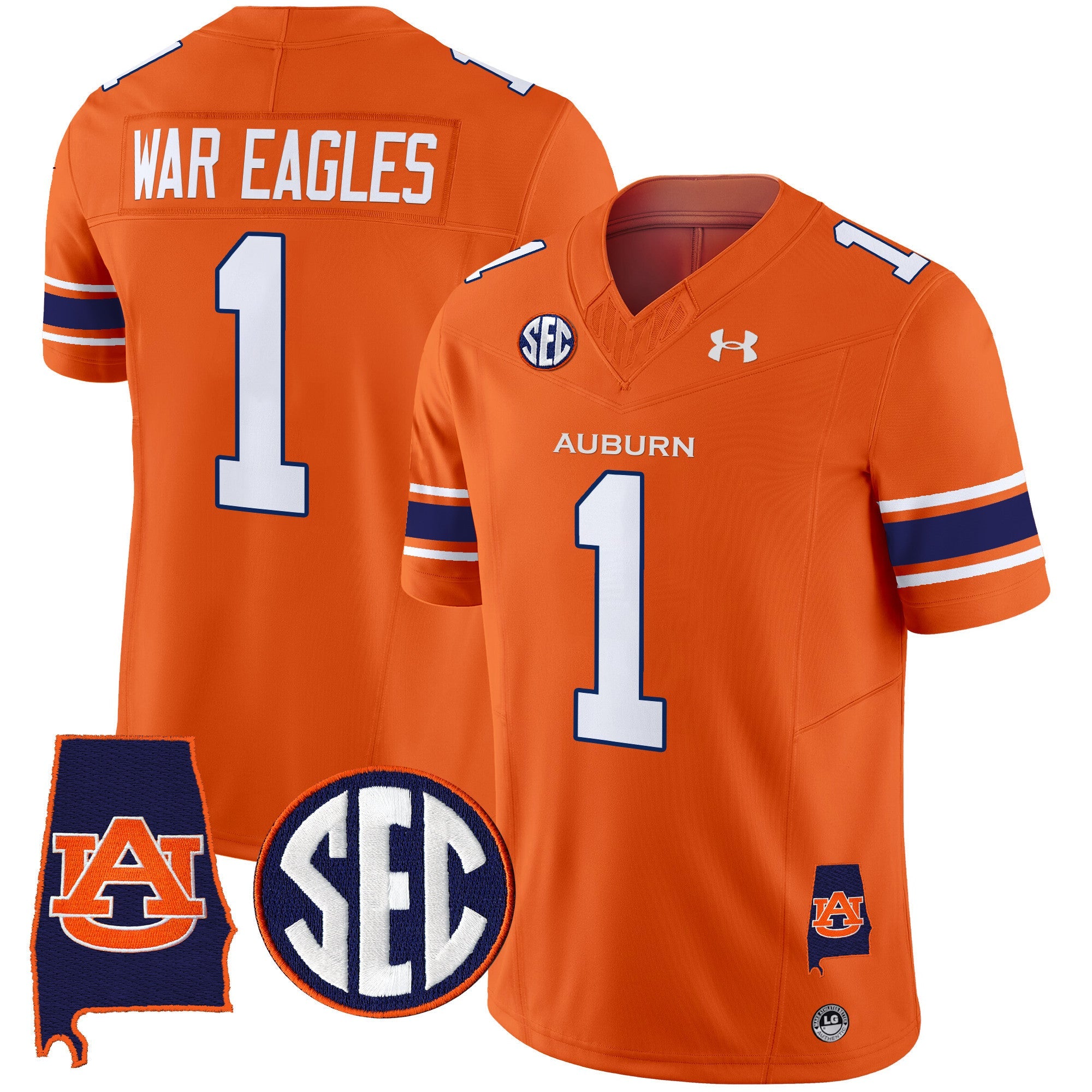 Auburn Tigers 2025 Alabama Patch Vapor Limited Jersey - All Stitched