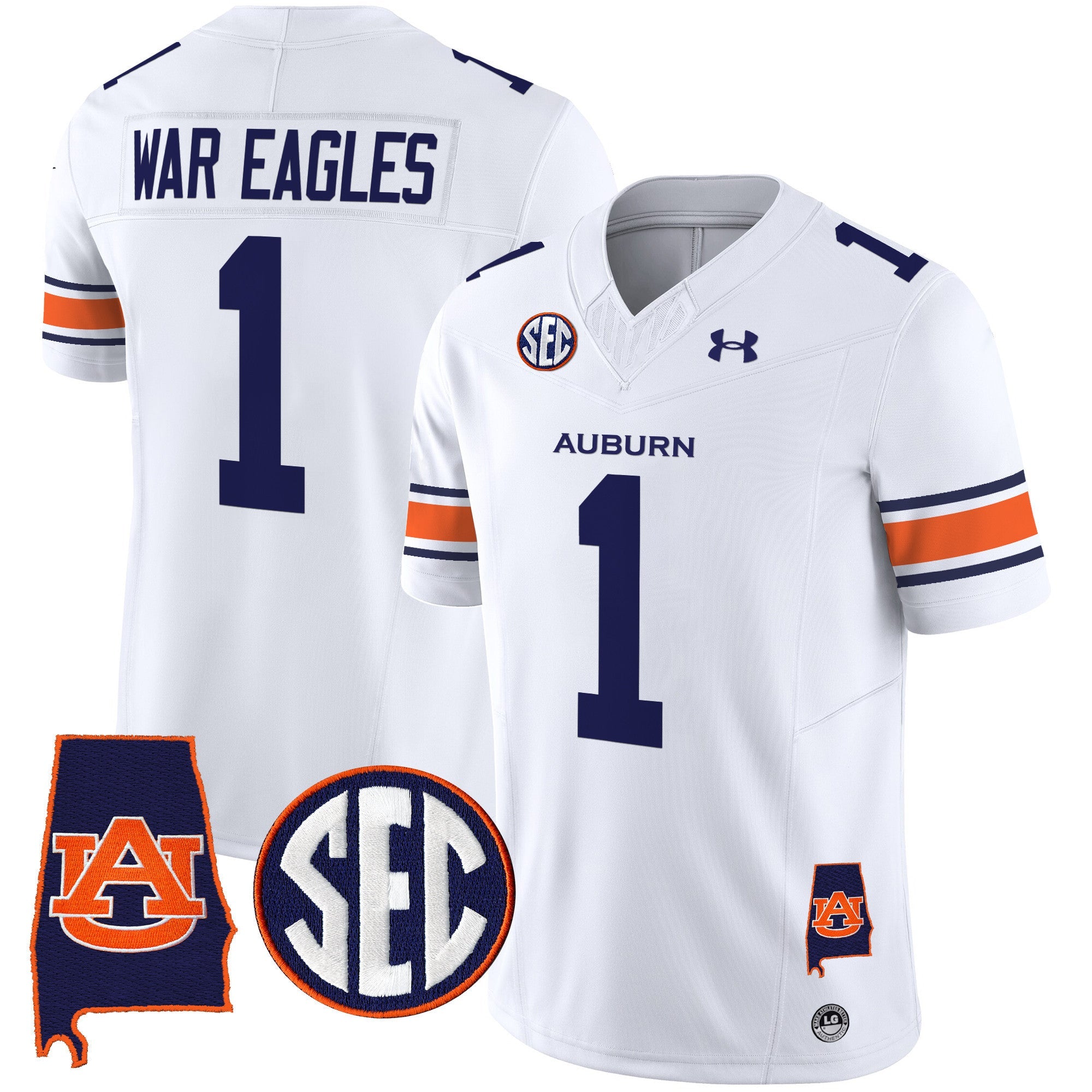 Auburn Tigers 2025 Alabama Patch Vapor Limited Jersey - All Stitched