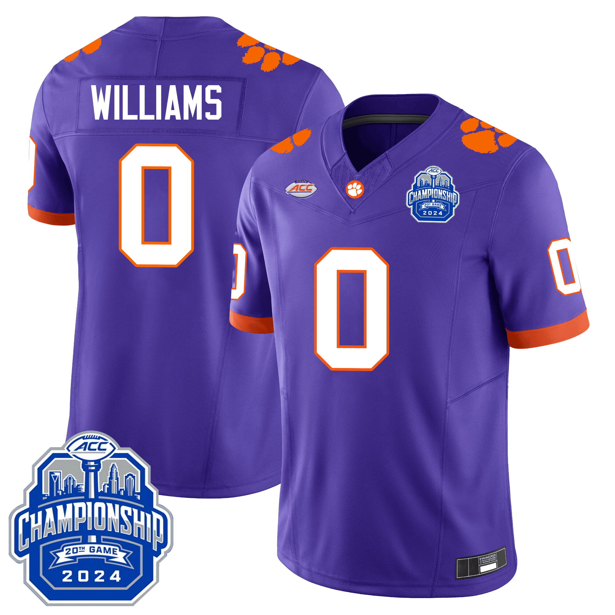 Men Clemson Tigers 24/25 Jersey - ACC Championship Patch
