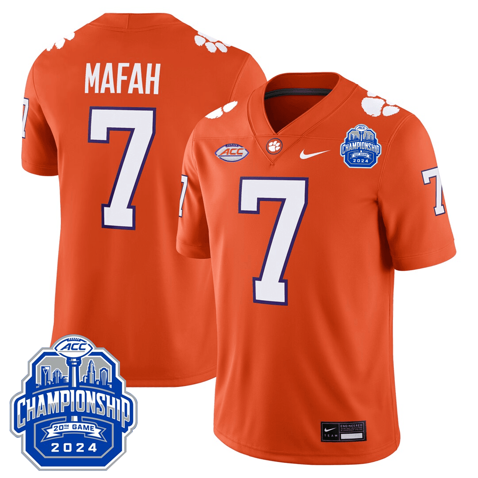 Men Clemson Tigers 24/25 Jersey - ACC Championship Patch
