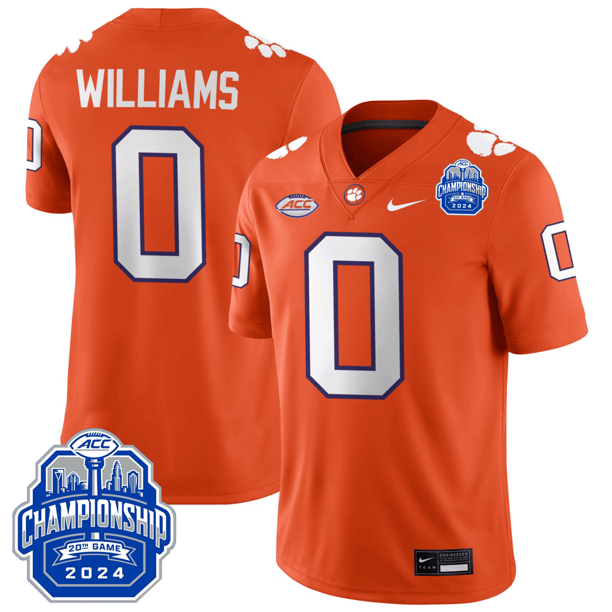 Men Clemson Tigers 24/25 Jersey - ACC Championship Patch